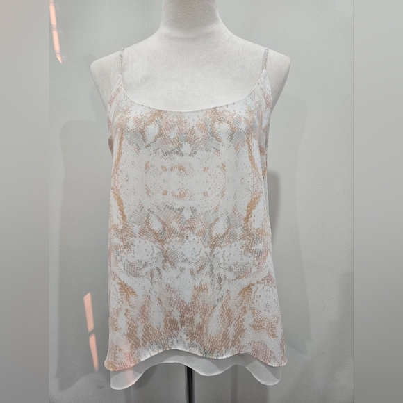Rachel Zoe Snake Print Cami Tank Top Women’s Size Large Adjustable Straps - Picture 1 of 10